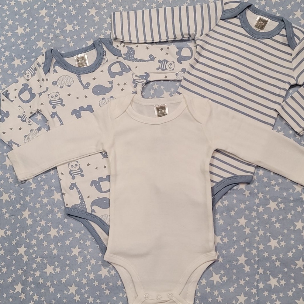 🔵 SZ 0-3MO • NWOT • Onesies 🔵